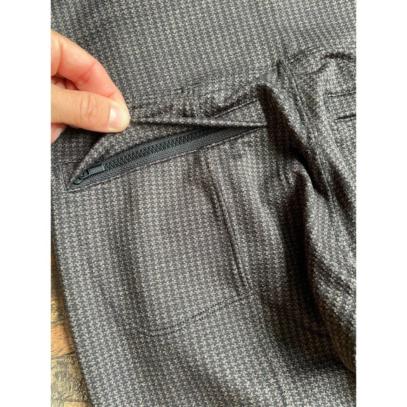 Athleta Delancey Houndstooth Tights Leggings Pants Brown Black XXS - Picture 4 of 11